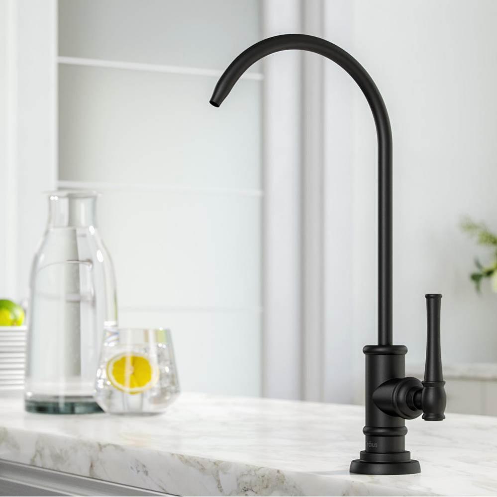 Allyn™ 100% Lead-Free Kitchen Water Filter Faucet in Matte Black