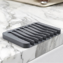 Kraus KDM-10-05DG - Self-Draining Silicone Dish Drying Mat and Silicone Soap Dish Holder for Bathroom or Kitchen Count