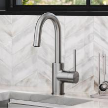 Kraus KPF-2600SFS - KRAUS Spot Free Oletto™ Single Handle Kitchen Bar Faucet in all-Brite™ Stainless Steel Finish