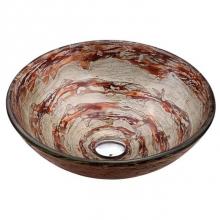 Kraus GV-651 - Ares Glass Vessel Sink in Brown and Gray