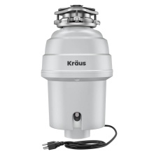 Kraus KWD201-100MCG - WasteGuard 1 HP Continuous Feed Garbage Disposal with Ultra-Quiet Motor for Kitchen Sink with Powe