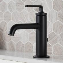 Kraus KBF-1221MB-2PK - Ramus Single Handle Bathroom Sink Faucet with Lift Rod Drain in Matte Black (2-Pack)