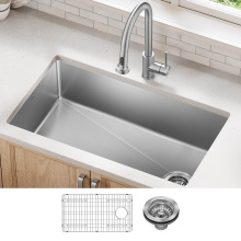 Kraus KHU640-33 - Fairlane™ 33” Undermount Single Bowl 18-Gauge Stainless Steel Kitchen Sink