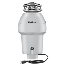 Kraus KWD211-75MCG - WasteGuard 3/4 HP Continuous Feed Garbage Disposal with Ultra-Quiet Motor for Kitchen Sink with Po