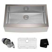 Kraus KHF200-33 - Standart PRO™ 33-inch 16 Gauge Single Bowl Stainless Steel Farmhouse Kitchen Sink