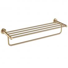 Kraus KEA-18842BG - Elie™ Bathroom Shelf Towel Rack with Towel Bar in Brushed Gold