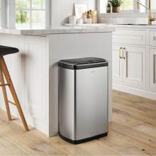Kraus KTCS-10SS - GarbagePro™ Rectangular 13 Gallon Touchless Motion Sensor Trash Can in Fingerprint Resistant Sta