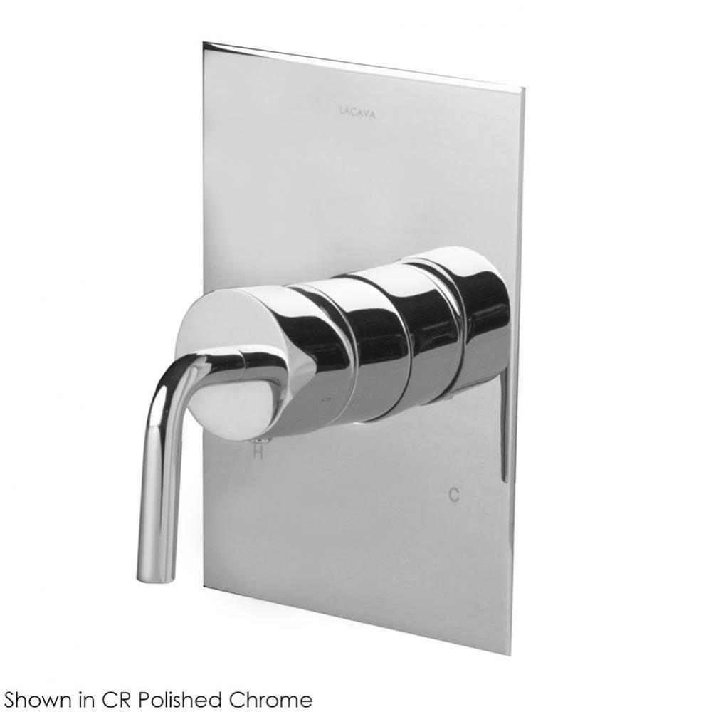 TRIM ONLY - Balanced Mixer with curved handle and square backplate - Flow rate: 4.0 GPM (43.5 PSI)