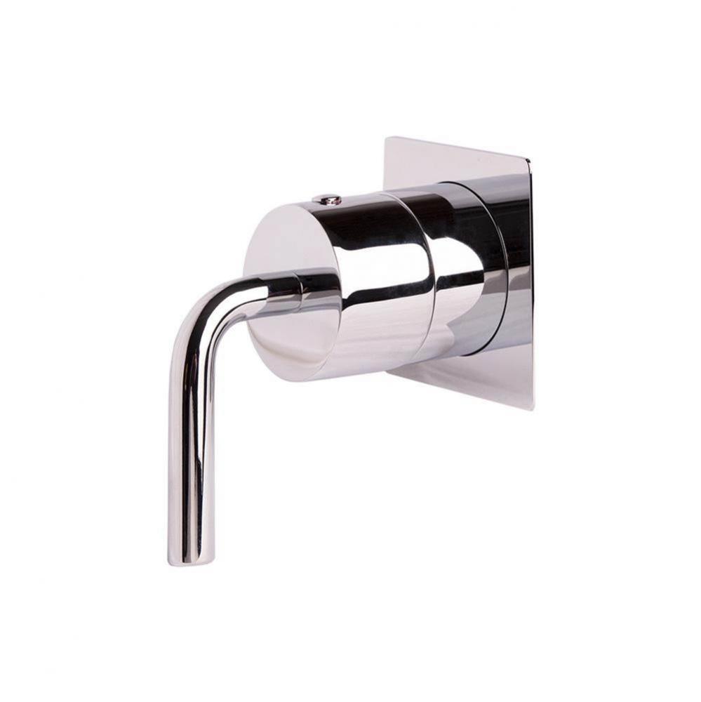TRIM ONLY - 3-way diverter, flow rate 10 GPM (43.5 PST), curved lever handle, square backplate