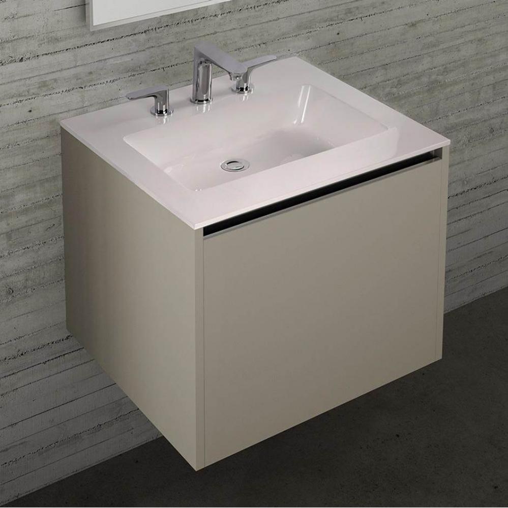 Vanity top solid surface Bathroom Sink with overflow