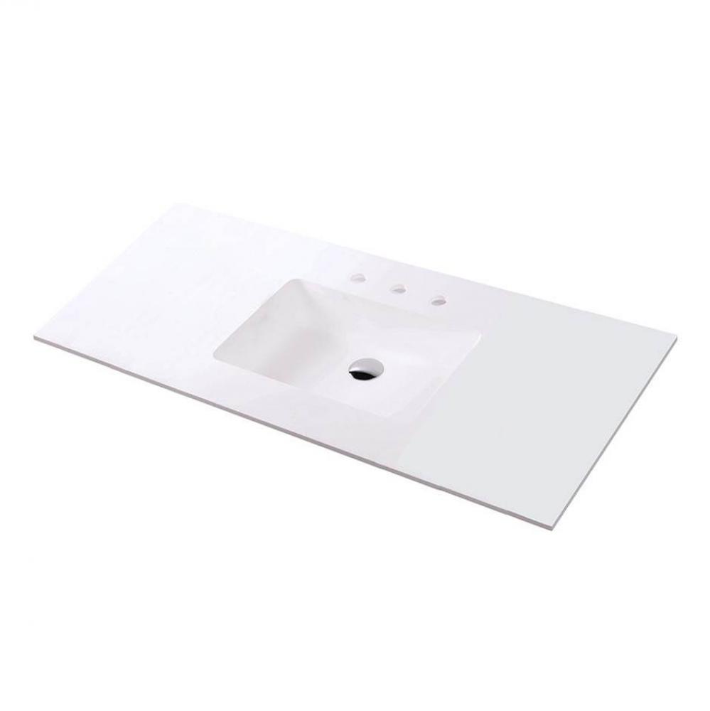 Vanity top solid surface Bathroom Sink with overflow.