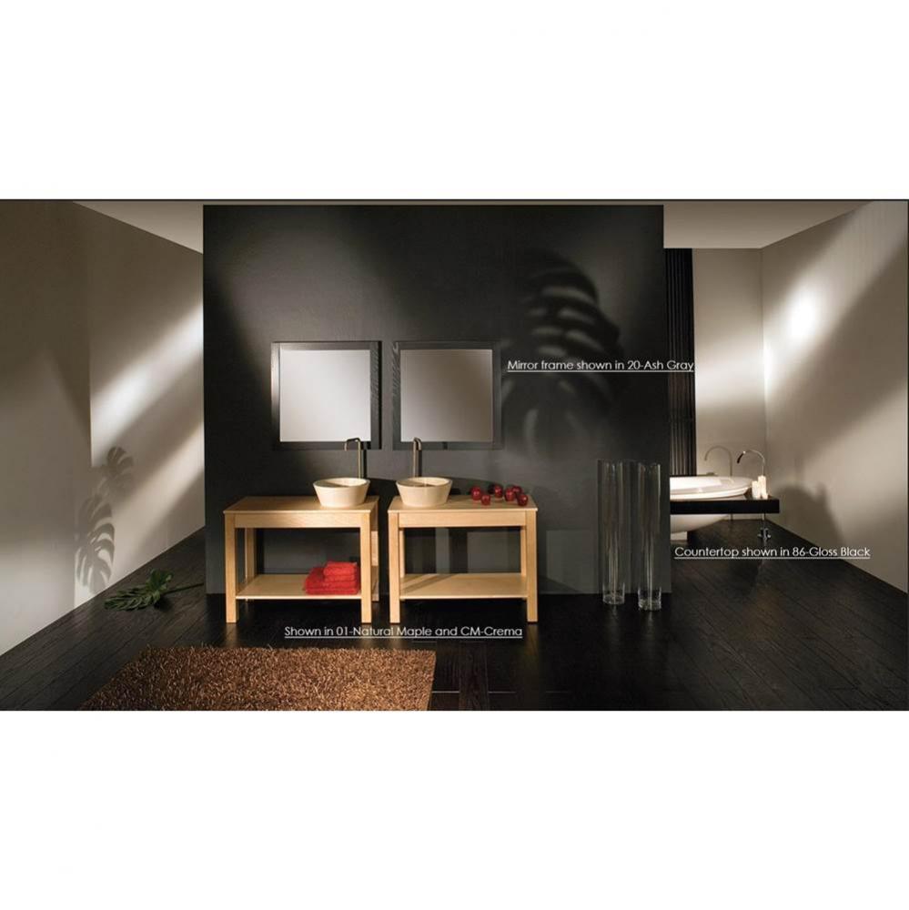 Vessel Bathroom Sink made of natural stone, no overflow. Finished back. 15 3/4''DIAM, 5