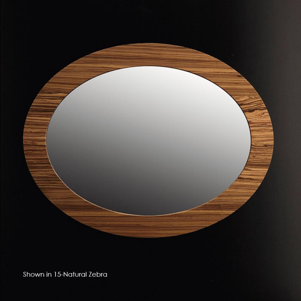 Wall-mounted mirror in wood frame, W: 27 3/4'' D: 1'' H: 35 1/2