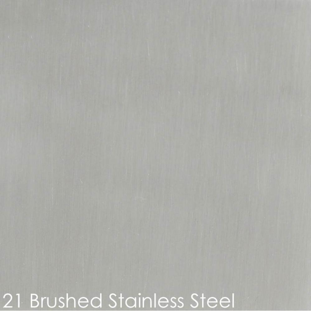 Floor-standing metal console stand for ADA-compliant installation, made of stainless steel or bras