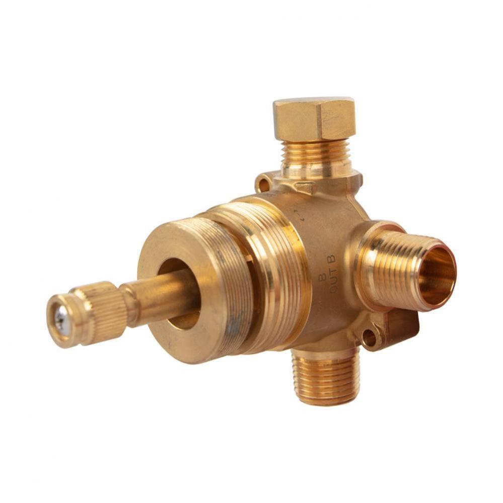 ROUGH IN FOR ALL 'D2' TRIMS - SHARED DIVERTER