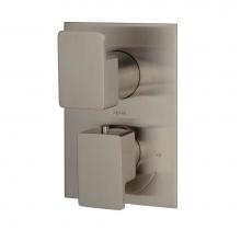 Lacava 18TH3S.L.S-A-NI - TRIM ONLY - Thermostatic Valve w/ 3 way shared diverter + OFF,  GPM 8 (60PSI) with rectangular bac