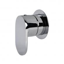 Lacava 41D3.L.O-A-CR - TRIM ONLY - 3-Way diverter valve GPM 10 (43.5 PSI) with round back plate and oval lever handle