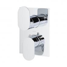 Lacava 41TH2S.L.S-A-CR - TRIM ONLY - Thermostatic Valve w/ 2 way shared diverter + OFF,  GPM 8.5 (60PSI) with rectangular b