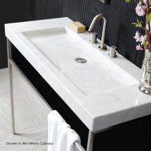 Lacava 5303-01-WH - Vessel or vanity top stone Bathroom Sink without an overflow. Unfinished back. W: 42'',
