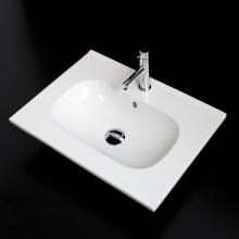 Lacava 8075-03-001 - Vanity top porcelain Bathroom Sink with overflow.