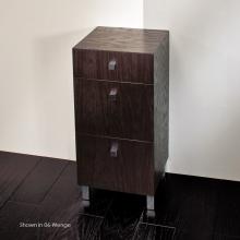 Lacava PLA-F-14-06 - Free-standing cabinet with three drawers, polished chrome pulls and polished stainless steel legs