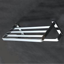 Lacava 9204-44 - Wall-mount towel rack with a towel bar, made of chrome plated brass. W: 19 3/4'', D: 8 1
