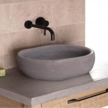 Lacava CT012-SND - Vessel sink made of concrete, no overflow.