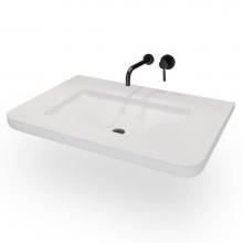 Lacava CT370-02-SUN - Vanity top sink made of concrete, no overflow.  W: 37'', D: 23'', H: 6 1/8&apo