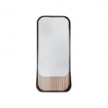 Lacava FLT-M-15-20 - Wall hung mirror with metal frame surround/shelf and fluted detailing