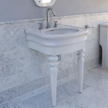 Lacava LIR-F-28A-16 - Floor-standing console with turn legs stand for Bathroom Sink H251. To be attached to the back wal