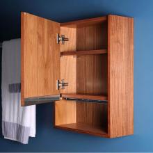 Lacava KUB-ST-18L-02 - Wall-mounted storage cabinet with one door and one adjustable wood shelf, hinged left,   W: 18&apo