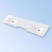 Lacava K72-ELE-01-G - Vanity-top double sink made of solid surface, with an overflow