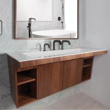 Lacava KBT-ADA-48-06 - Wall-mount vanity with two doors and fingerpull openings; can meet federal ADA requirements when i