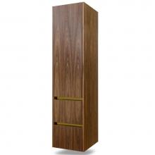 Lacava KUB-ST-16-24 - Wall-mounted storage cabinet with three adjustable woods shelves, two drawers, one right-hinged do