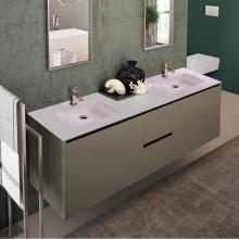 Lacava K72-00-G - Vanity top solid surface Bathroom Sink with overflow.