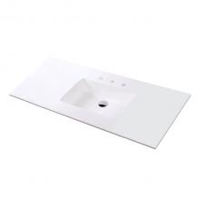 Lacava K48-02-G - Vanity top solid surface Bathroom Sink with overflow.