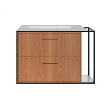 Lacava LIN-UN-30L-07 - Cabinet of wall-mount under-counter vanity LIN-UN-30L with sink on the left