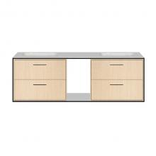 Lacava LIN-UN-60AF-BPW - Metal frame  for wall-mount under-counter vanity LIN-UN-60A. Sold together with the cabinet and co
