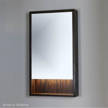 Lacava M06-15-02 - Surface-mount medicine cabinet with mirrored door, two adjustable glass shelves and LED lights in