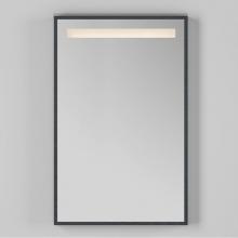 Lacava M08-23-24 - Wall-mount mirror in wooden or metal frame with LED light behind sand blasted frosted section on t