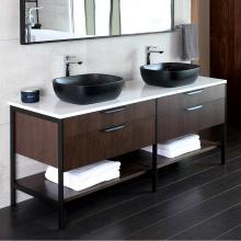 Lacava NAV-VS-72T-V - Countertop  in white solid surface