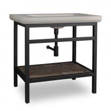 Lacava NTR-FF-37-10 - Floor-standing metal console stand made of stainless steel. It must be attached to wall. Sink CT37