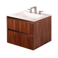 Lacava PUN-W-48-STANDARD - Wall-mount under-counter vanity with four drawers and plumbing notch in back. 47-3/4''W,