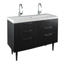 Lacava SOF-F-48S-47 - Floor standing vanity with six drawers.