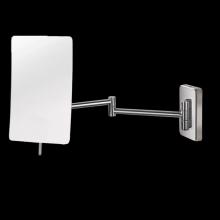 Lacava SP7505-CR - Rectangual wall-mounted 3x magnifying mirror with dual arm, W: 5 1/4'' D: 14''