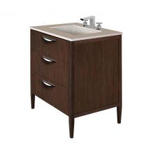 Lacava LRS-F-30B-20 - Free-standing under-counter vanity with two drawers(pulls included), the top drawer has U-shaped n