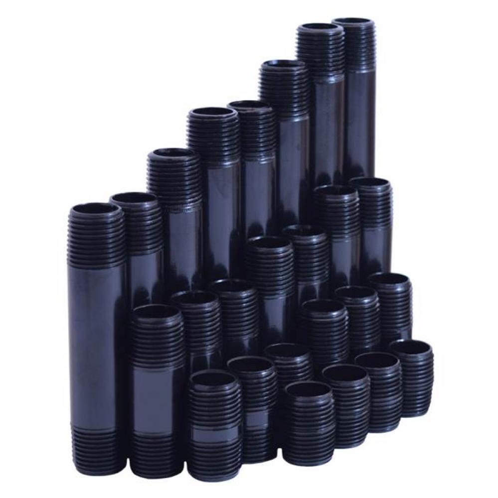 Black Assortment 1/2'' 25 Pieces
