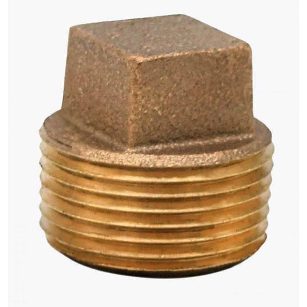 1/8'' Cast Bronze Square Head Plug