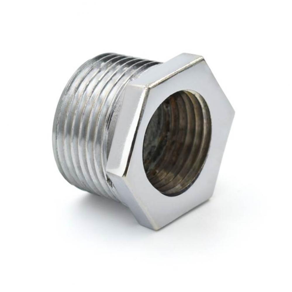1/2'' X 3/8'' CHROME HEX BUSHING