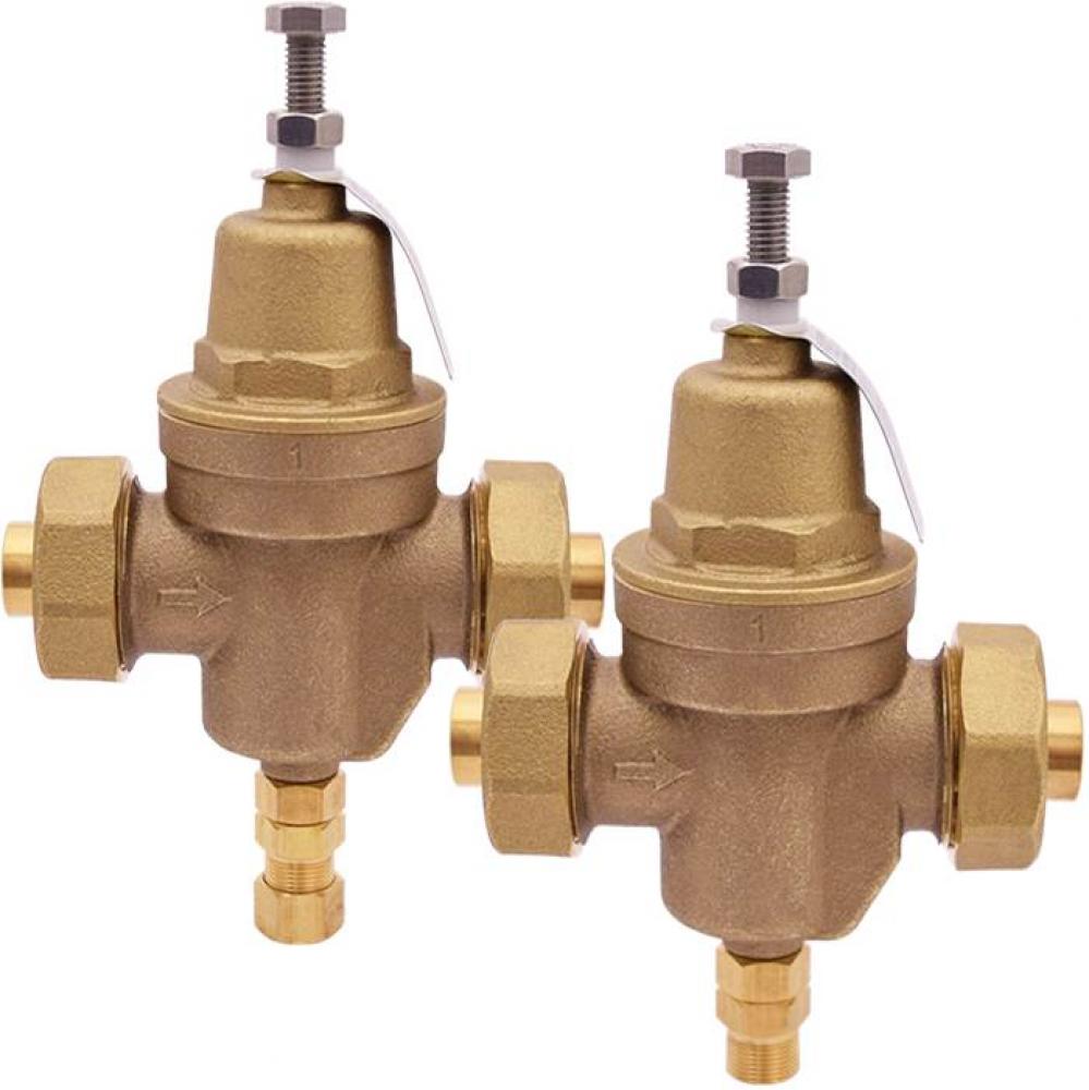 3/4'' T-6802NL No Lead Brass Pressure Reducing Valve, Brass Bonnet, 1/4'' MNPT